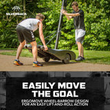 easy to move portable basketball hoop from silverback