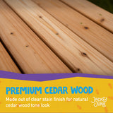 Adult Rectangular Cedar Picnic Table