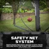 silverback basketball goals safety net system