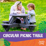 Circular Cedar Kids Picnic Table