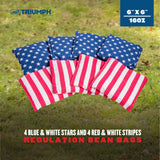 Patriotic Stars and Stripes 16 oz. Bean Bag Set