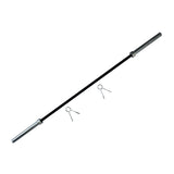 Lifeline Fitness Heat-Treated Steel Olympic Bar, 45lb Barbell With Two Spring Collars