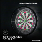 Nighthawk 2 in 1 LED/Blacklight Bristle Dartboard Surround Set