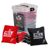 American Cornhole League | ACL® REC Red/Black Stick-N-Slick Cornhole Bags