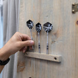 American Legend Barnwood Dartboard Cabinet