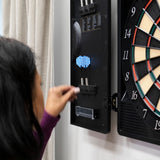 Titanium 5400 Electronic Dartboard with Integrated Cabinet
