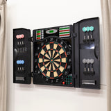 Titanium 5400 Electronic Dartboard with Integrated Cabinet