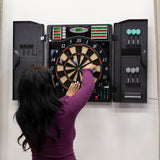 Titanium 5400 Electronic Dartboard with Integrated Cabinet