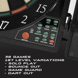 Titanium 5400 Electronic Dartboard with Integrated Cabinet