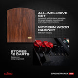 Arachnid Cricket Maxx 1.0 Electronic Dartboard Cabinet Set