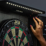 Paris Lighted Dartboard Cabinet Set