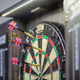 Paris Lighted Dartboard Cabinet Set
