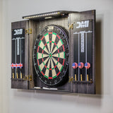 Paris Lighted Dartboard Cabinet Set