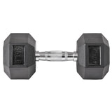 Lifeline Fitness Hex Rubber Dumbbells - Multiple Weight Options