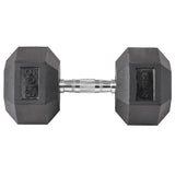 Lifeline Fitness Hex Rubber Dumbbells - Multiple Weight Options