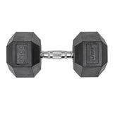 Lifeline Fitness Hex Rubber Dumbbells - Multiple Weight Options