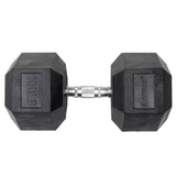 Lifeline Fitness Hex Rubber Dumbbells - Multiple Weight Options