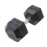 Lifeline Fitness Hex Rubber Dumbbells - Multiple Weight Options