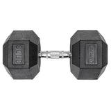 Lifeline Fitness Hex Rubber Dumbbells - Multiple Weight Options