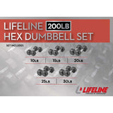 Hex Rubber Dumbbell Fitness Training Weight Sets