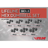 Hex Rubber Dumbbell Fitness Training Weight Sets