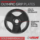 Lifeline Olympic Rubber Grip Plates