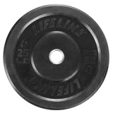 Lifeline Rubber Olympic Bumper Plates - Multiple Sizes Available