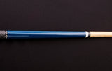 57" Two-Piece Hardwood Cue - Blue