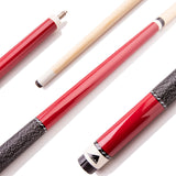 57" Two-Piece Hardwood Cue - Red