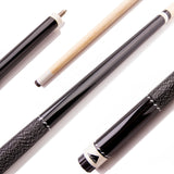 57" Two-Piece Hardwood Cue - Black
