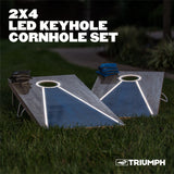 Triumph LED Keyhole 2x4 Cornhole Set