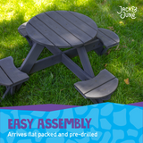 Circular Cedar Kids Picnic Table