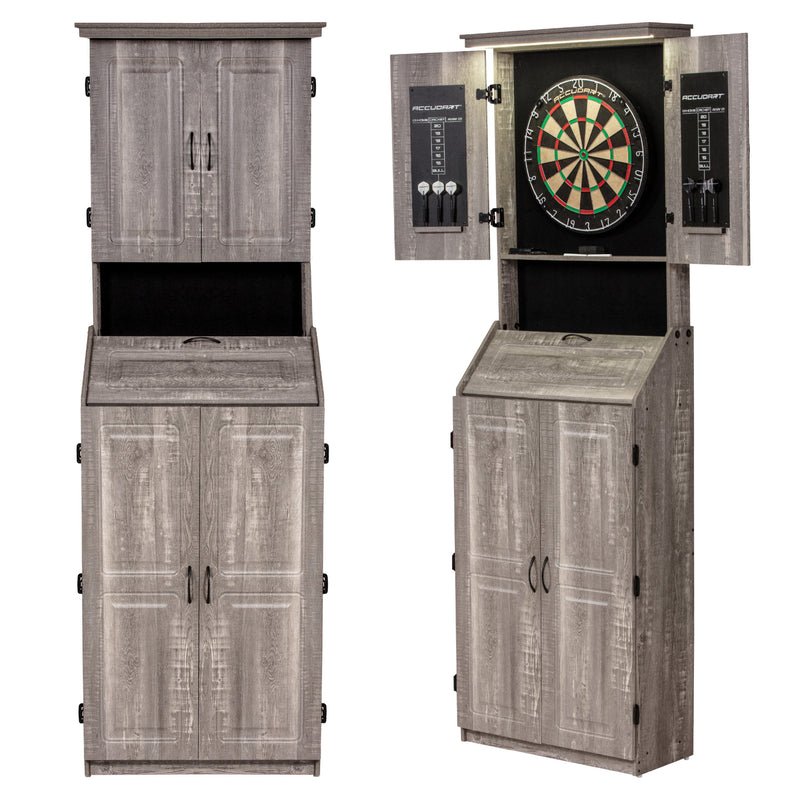 Accudart Standing LED Bristle Cabinet Set