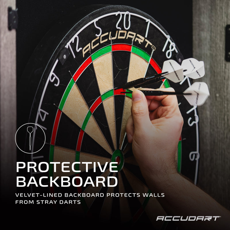 Accudart Standing LED Bristle Cabinet Set