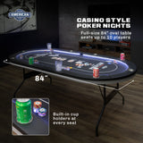 American Legend 84" Oval LED Casino Table