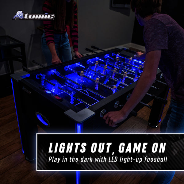 Azure 56" LED Light Up Foosball Table