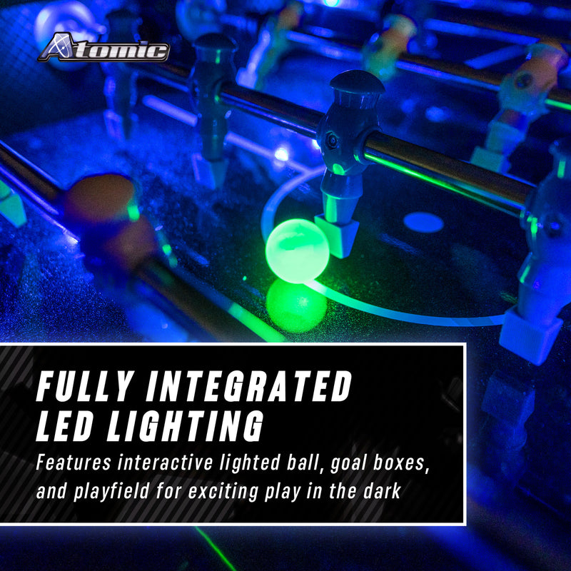 Azure 56" LED Light Up Foosball Table