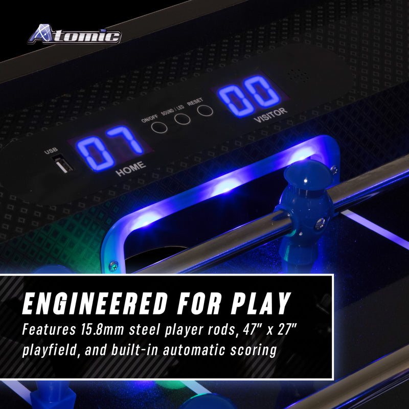 Azure 56" LED Light Up Foosball Table