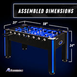 Azure 56" LED Light Up Foosball Table