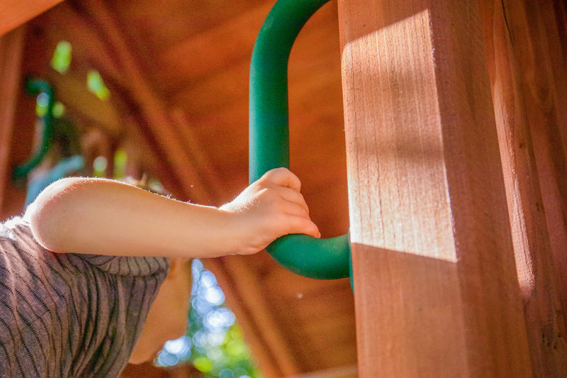 Jack and June 10" Safety Grab Handles - Green - Playset Safety Handles