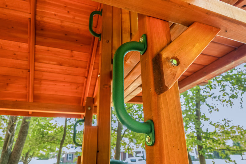 Jack and June 10" Safety Grab Handles - Green - Playset Safety Handles