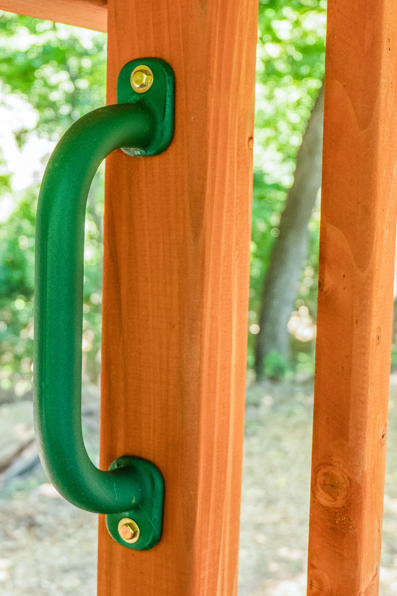 Jack and June 10" Safety Grab Handles - Green - Playset Safety Handles