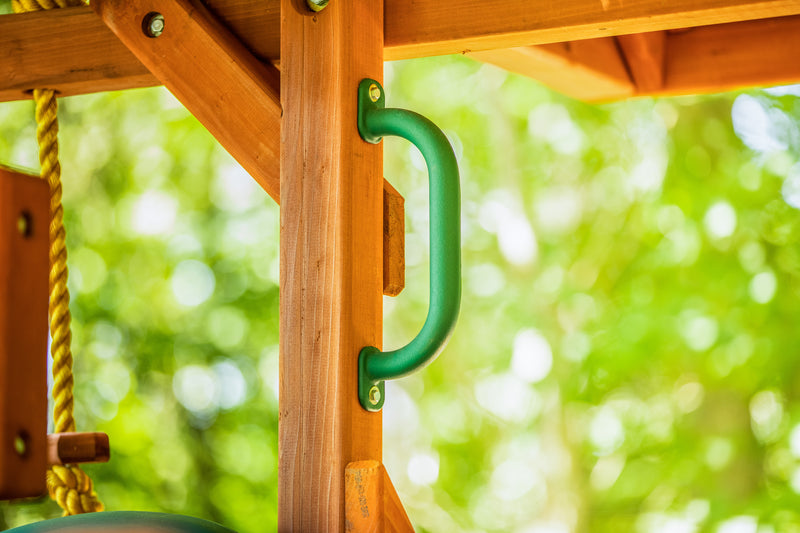 Jack and June 10" Safety Grab Handles - Green - Playset Safety Handles